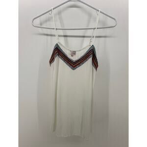 Pixley Tesser Embroidered tank top - Stitch Fix - size S